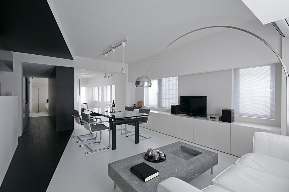 ideias decoração apartamento preto cinza