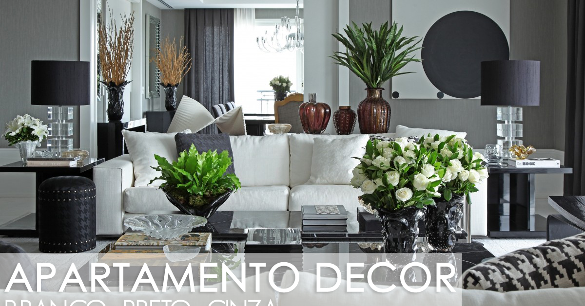 apartamento elegante preto e cinza