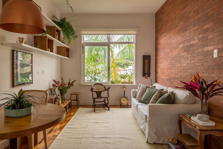 apartamento pequeno estilo campo