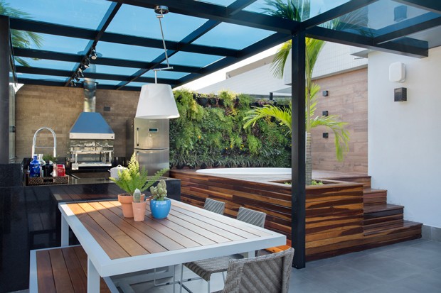 ideias decoração área gourmet apartamento