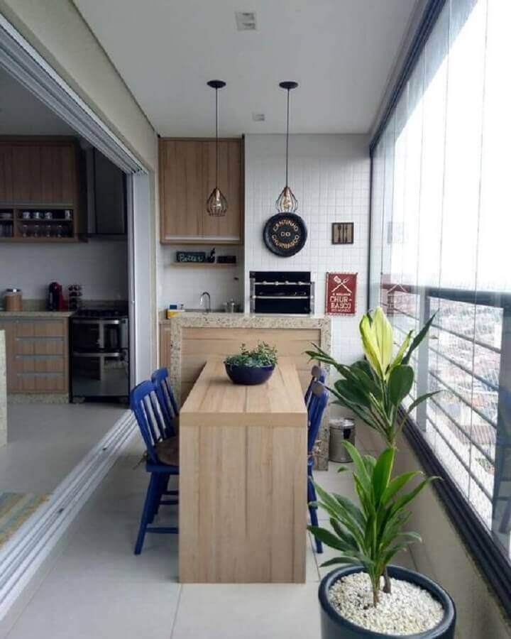 espaço gourmet em apartamento