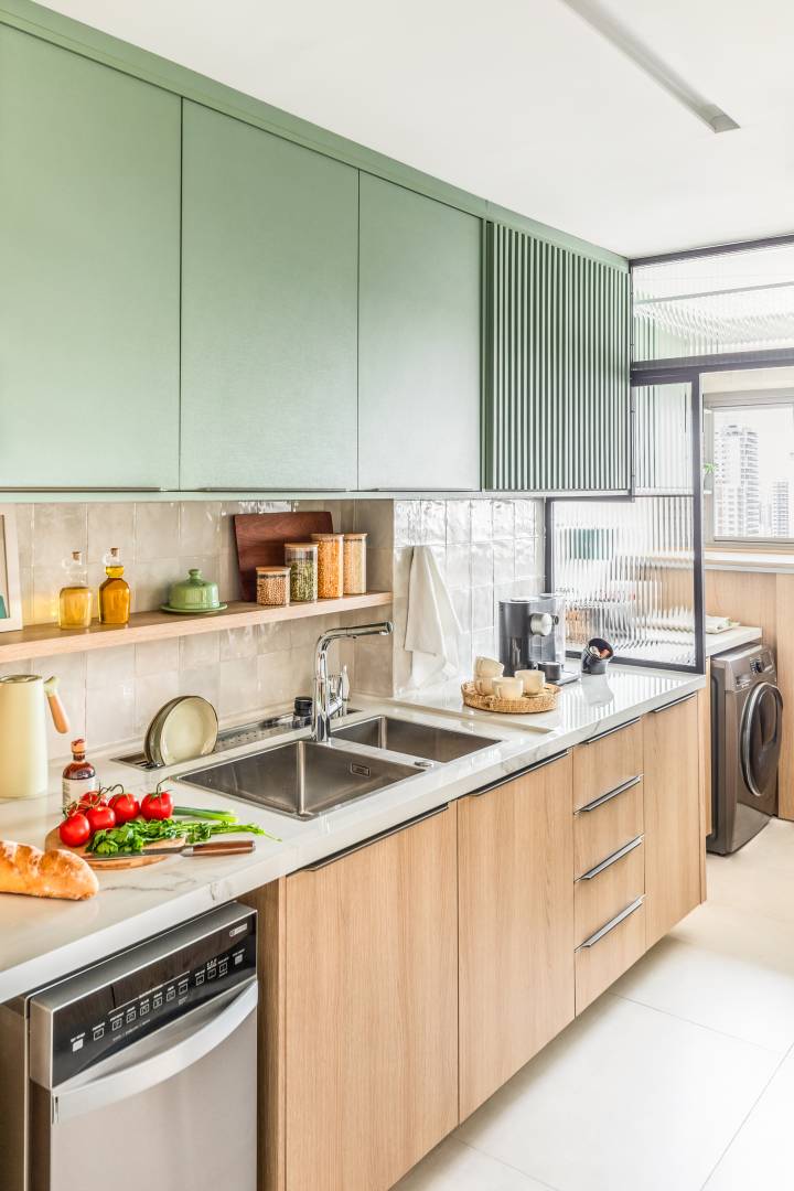 armário de lavanderia para apartamento