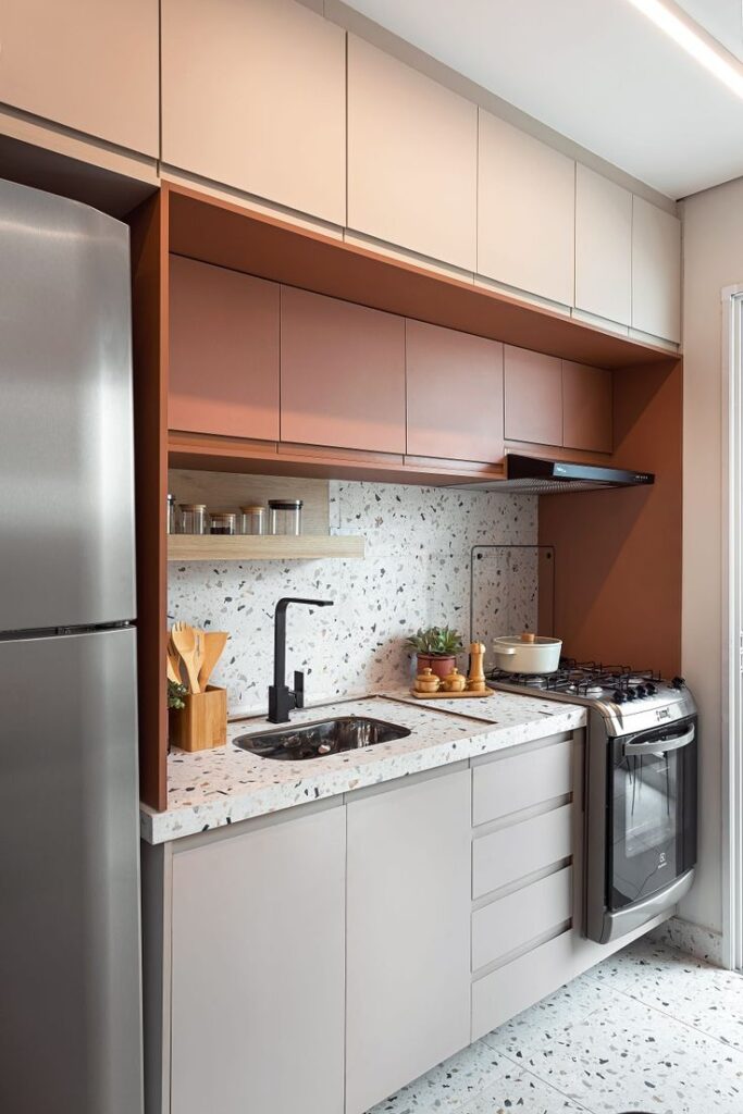 bancada apartamento com cooktop