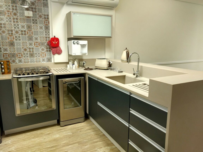bancada apartamento moderna