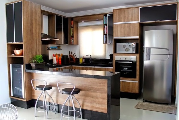 bancada apartamento com mesa