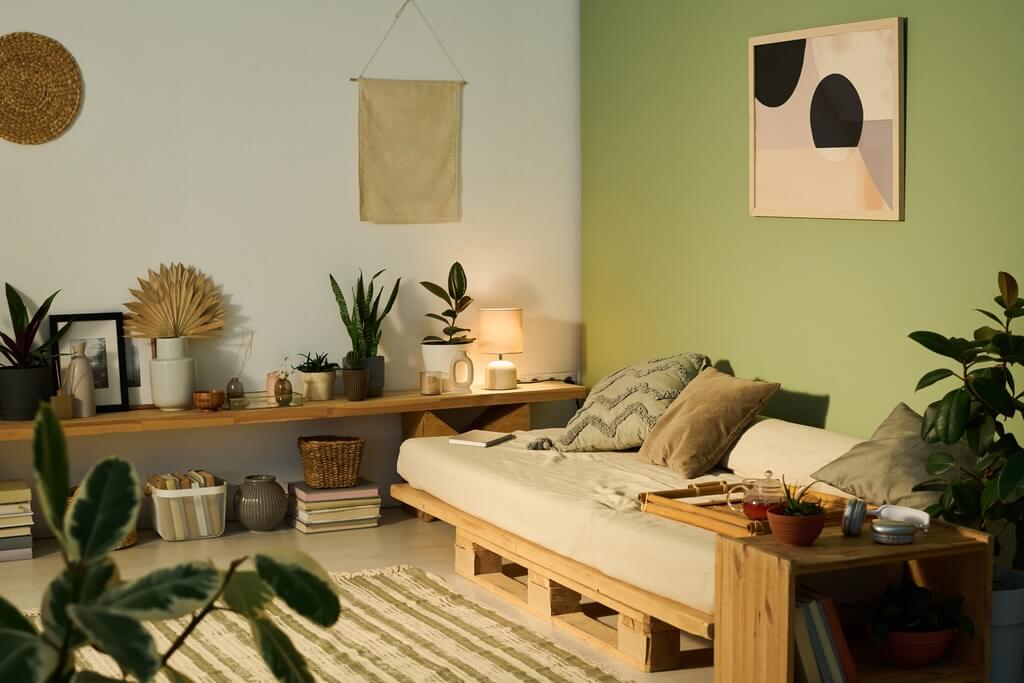 decoração minimalista para relaxar