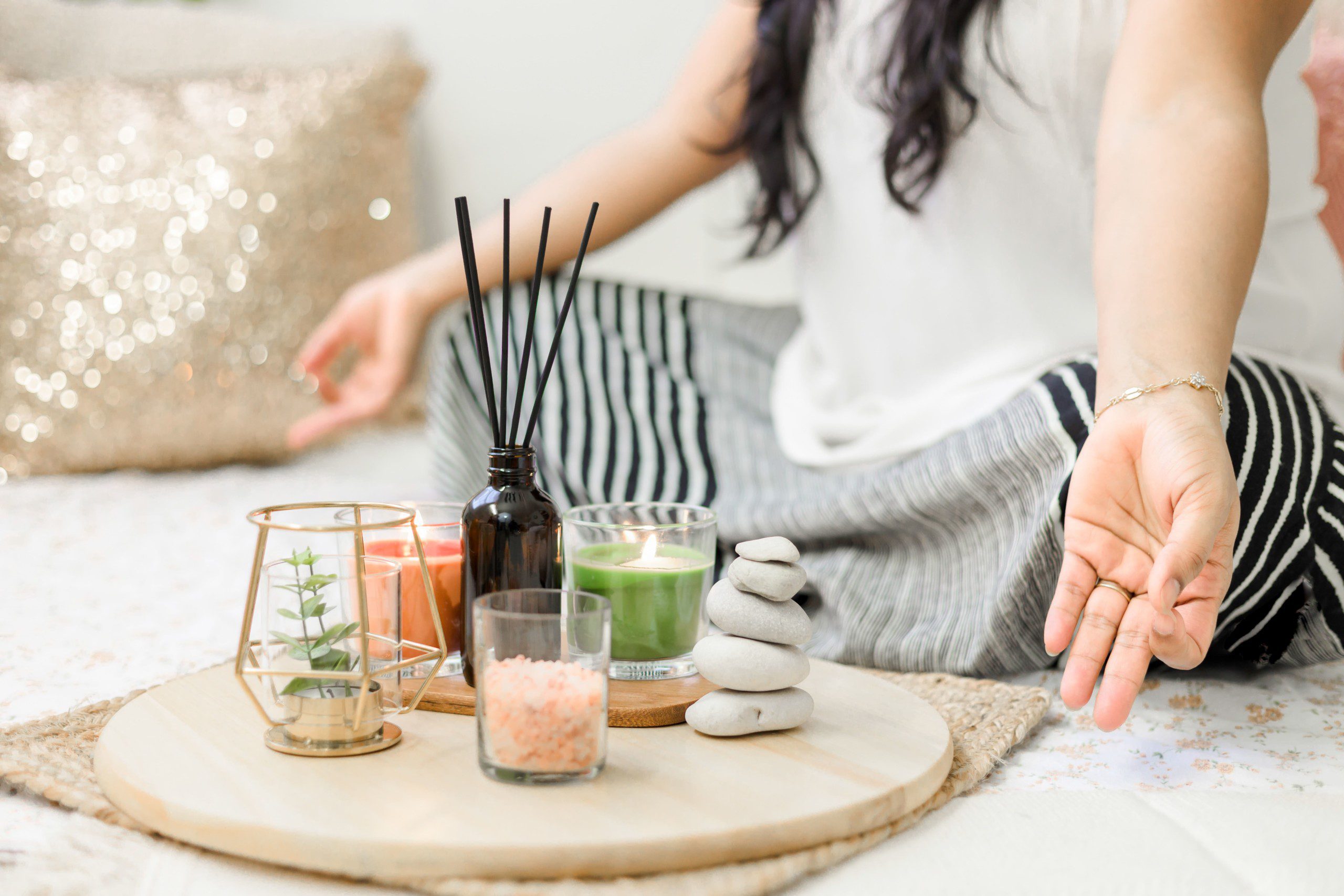 espaço de meditação em casa