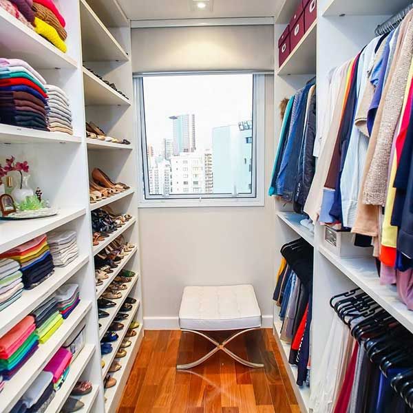 closet em quarto pequeno