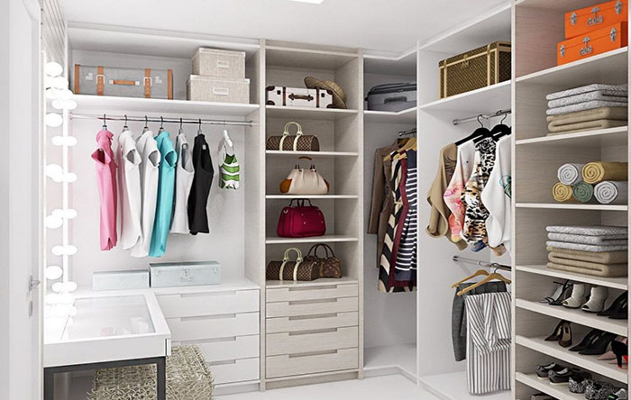 ideias de closet para apartamento