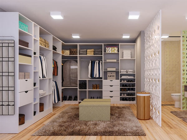 closet em L apartamento