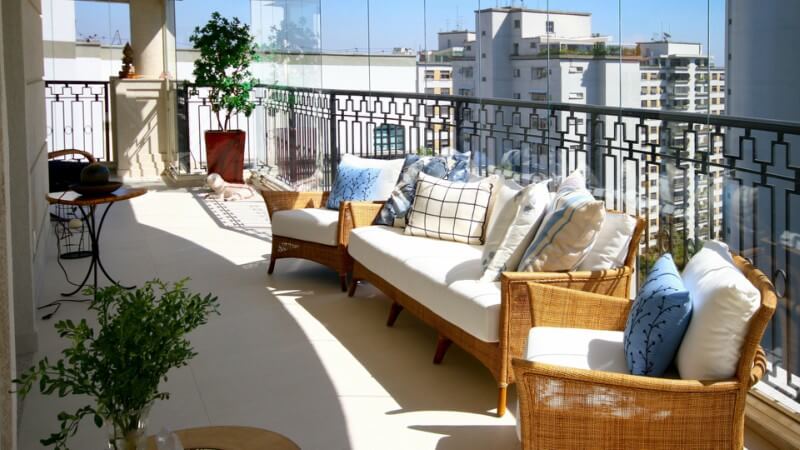 móveis área externa apartamento