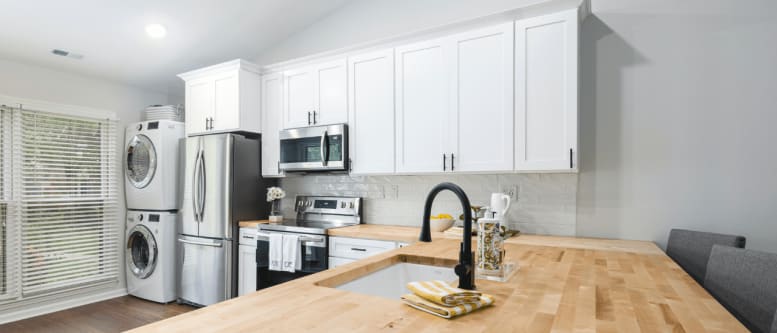 soluções para integrar cozinha e lavanderia