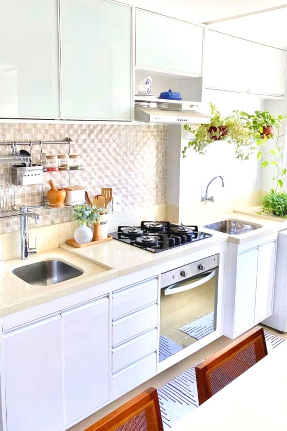decoração cozinha lavanderia apartamento pequeno