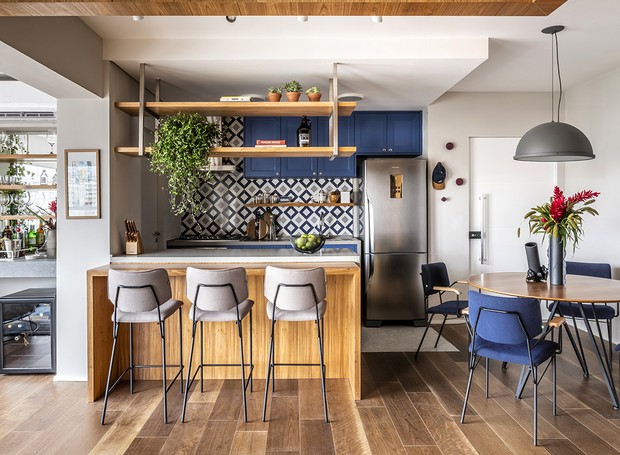 decoração cozinha pequena integrada