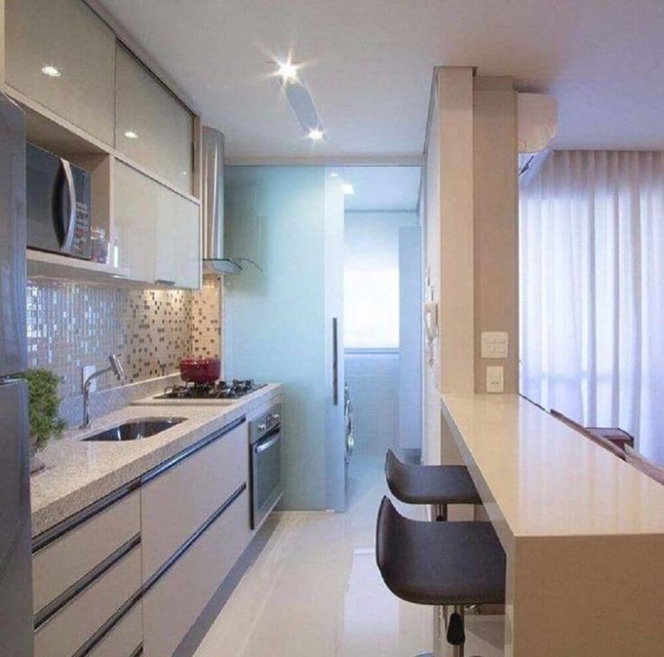 decoração cozinha pequena integrada