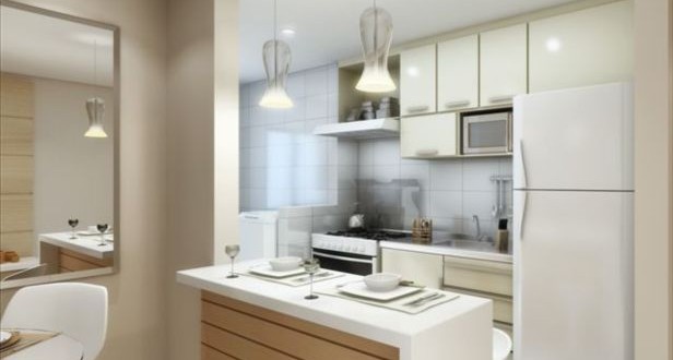 bancada cozinha americana apartamento