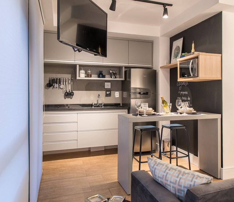 otimização espaço cozinha pequena