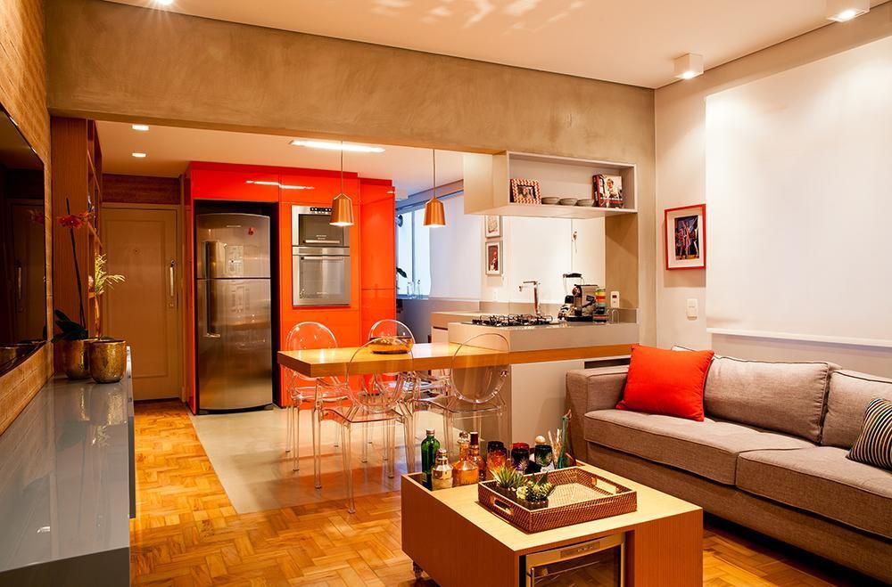 integrar cozinha e sala apartamento pequeno