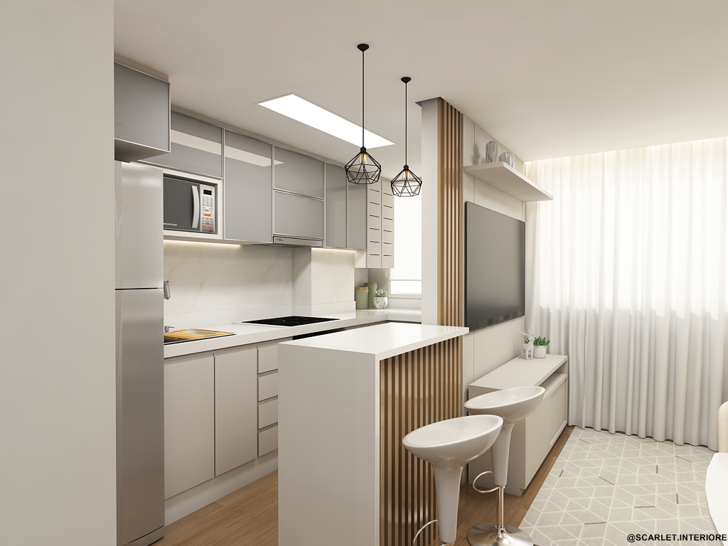 otimização espaço cozinha apartamento