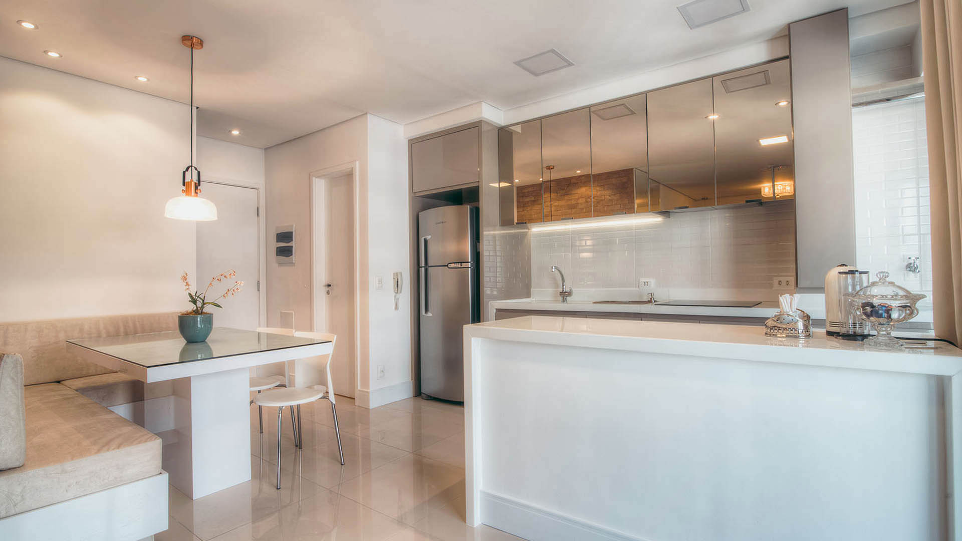 cozinha planejada moderna apartamento
