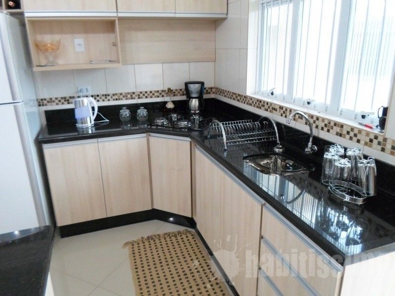 decoração cozinha em l apartamento