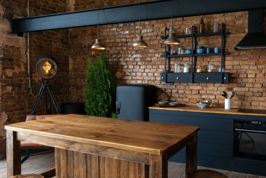 materiais cozinha industrial apartamento