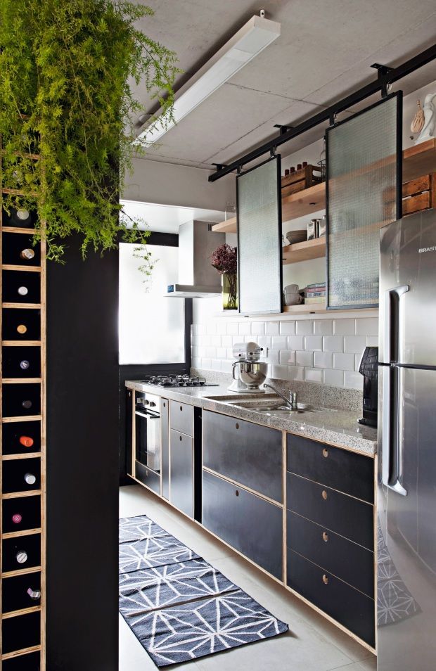 armários cozinha industrial apartamento