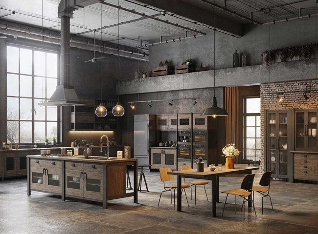 cozinha industrial apartamento pequeno