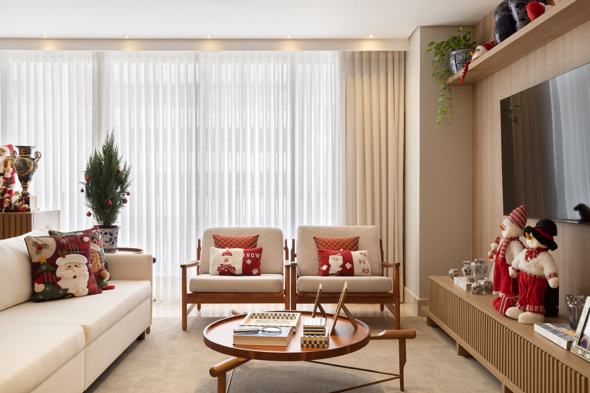 decoração de natal econômica para apartamento