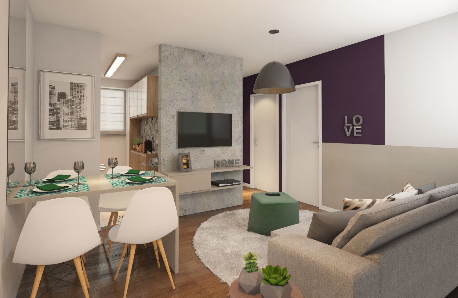 ideias decoração apartamento pequeno barato