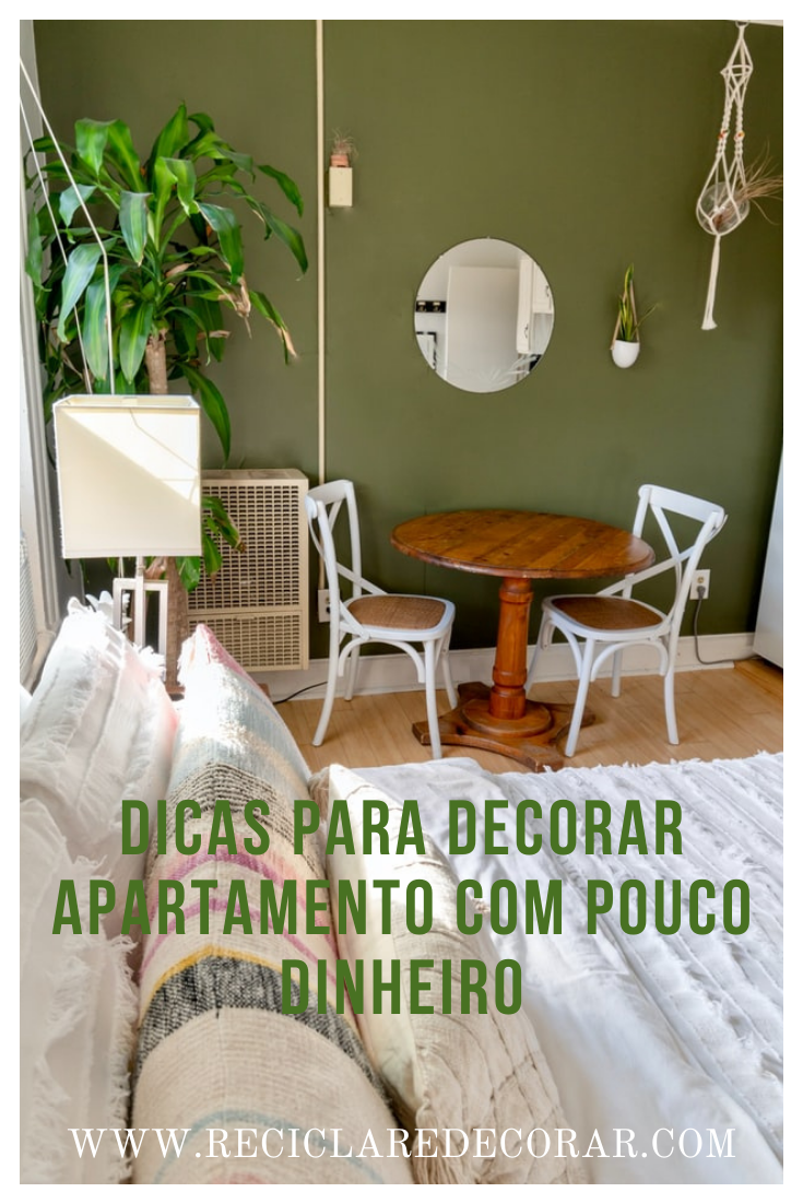 decoração DIY apartamento pequeno