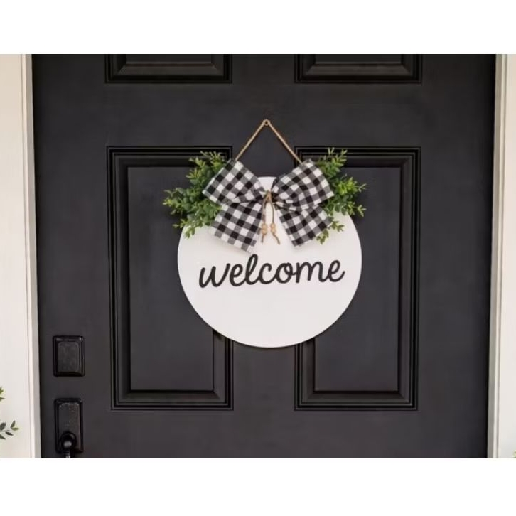 placa decorativa porta apartamento