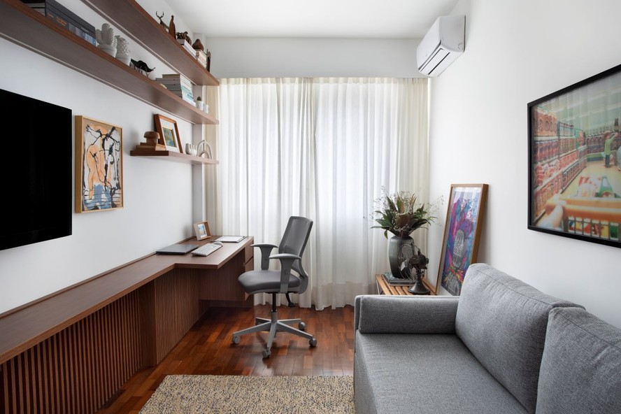 cantinho de trabalho em apartamento