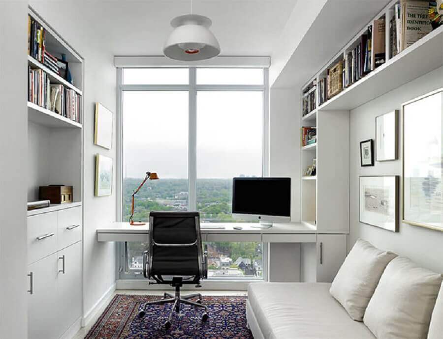 home office integrado sala