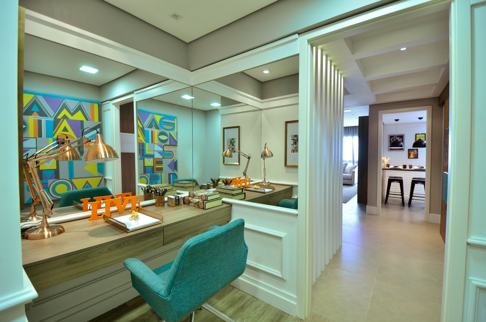 ideias home office sala pequena