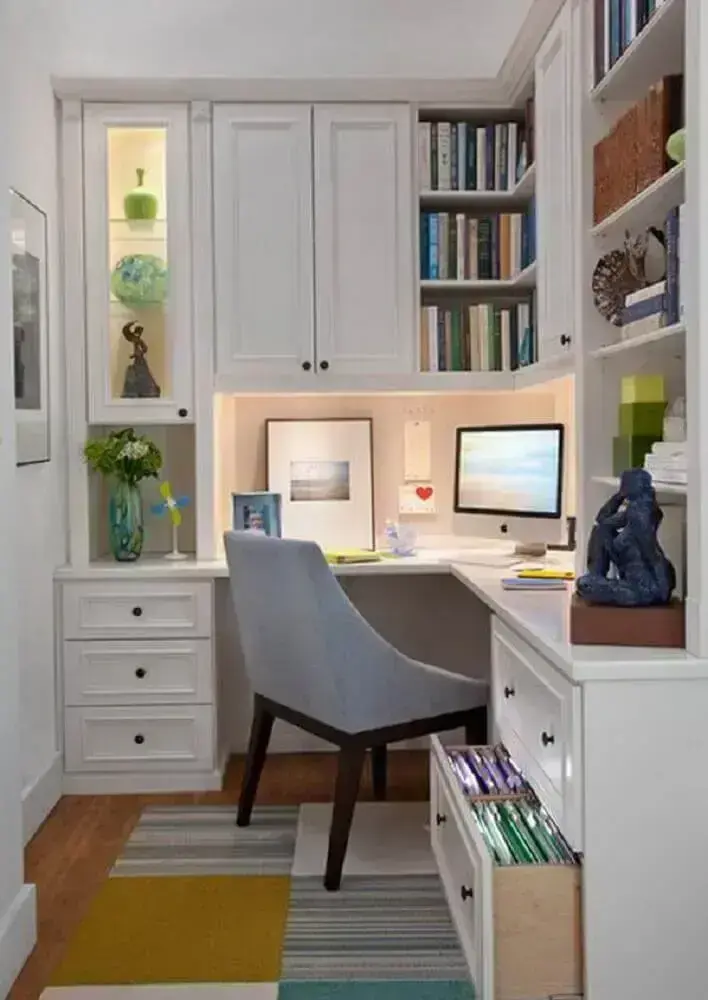 organização home office pequeno