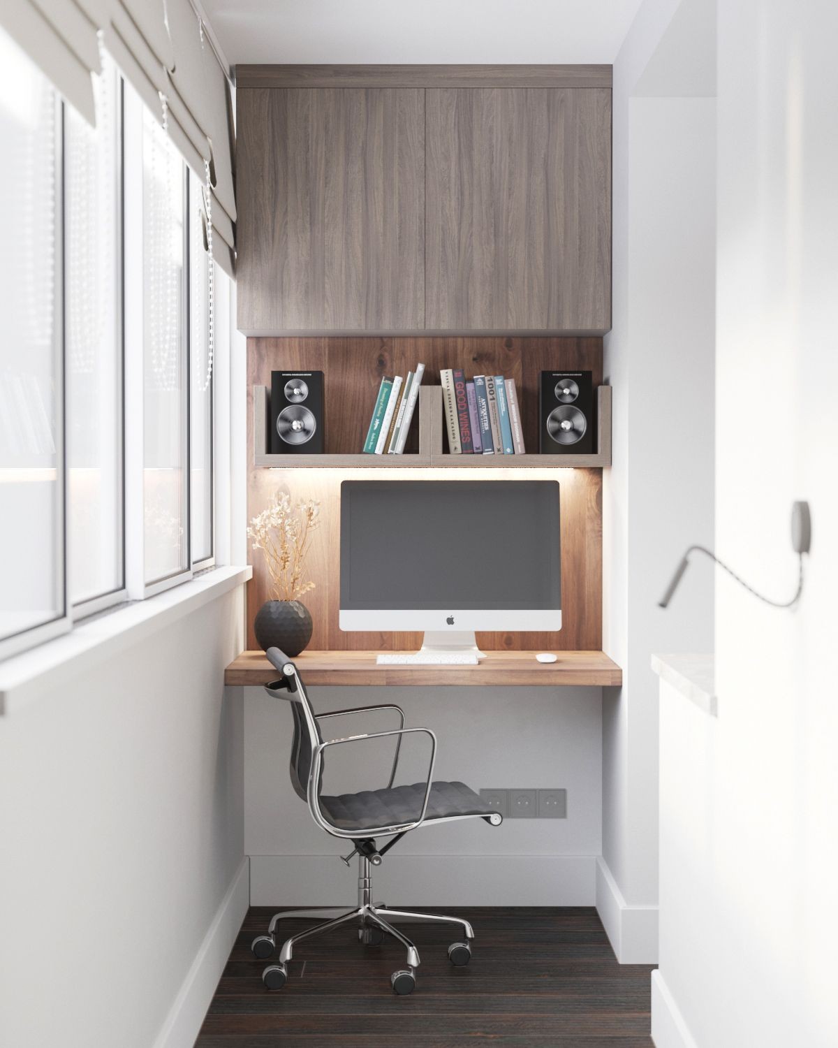 decoração home office varanda