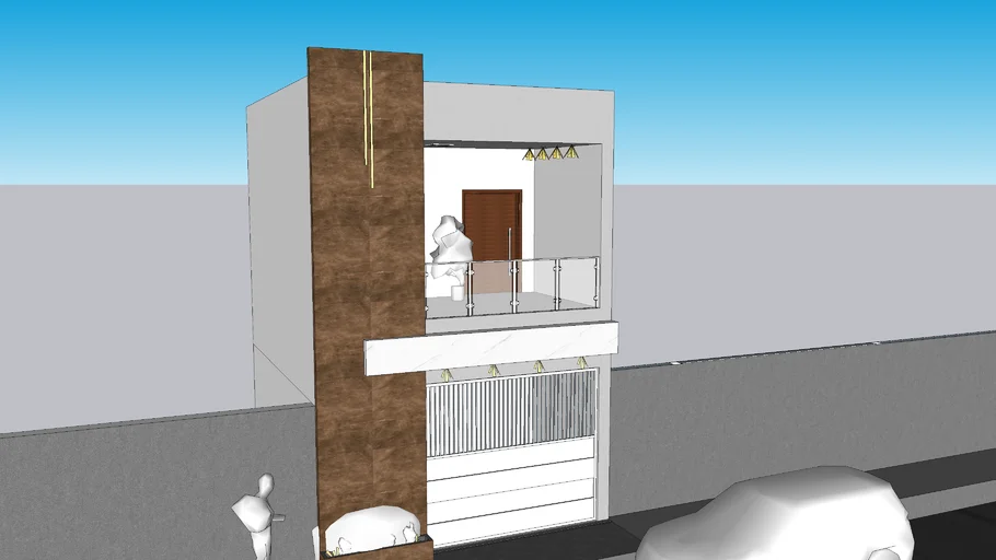 fachada apartamento com pouco investimento