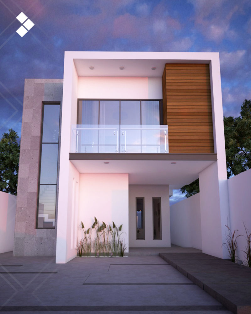 fachada apartamento minimalista