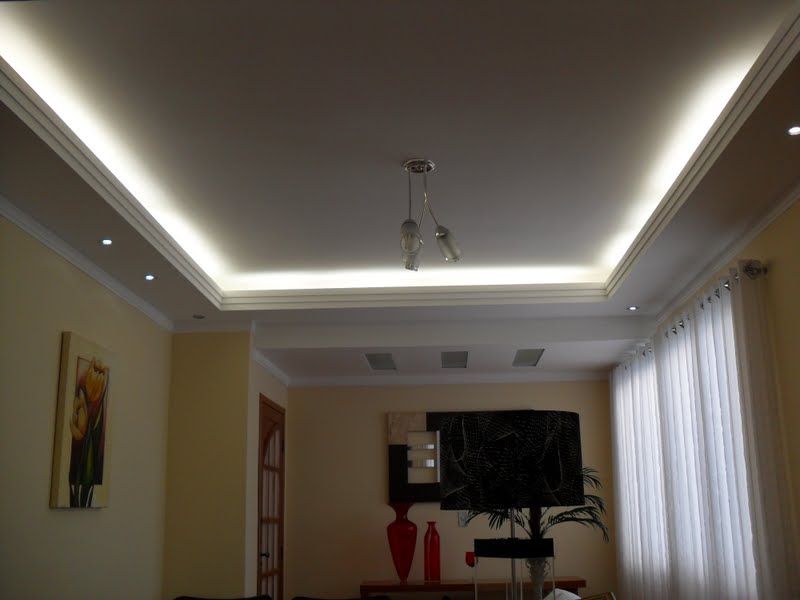 iluminação embutida gesso apartamento