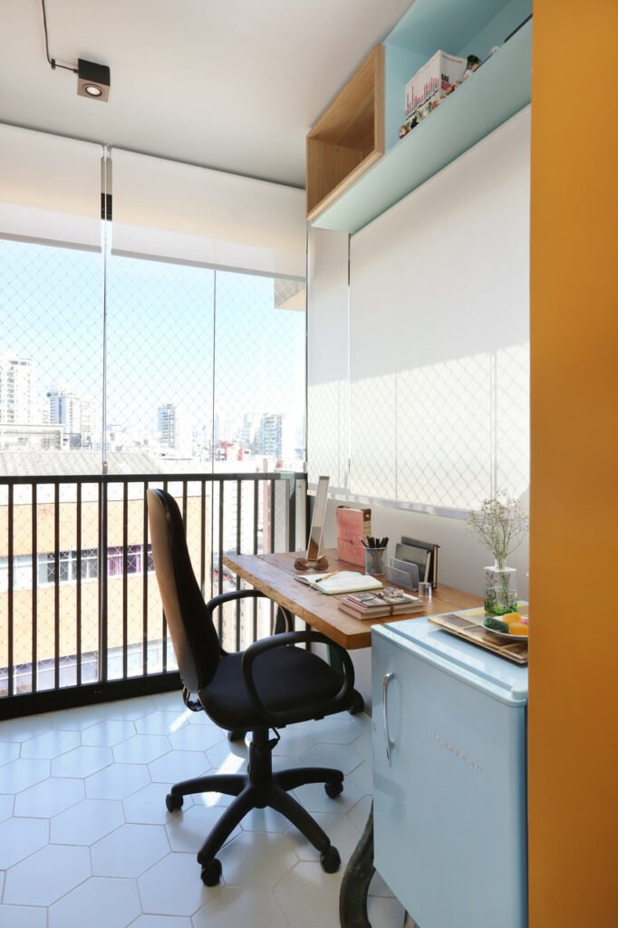 ideias home office varanda