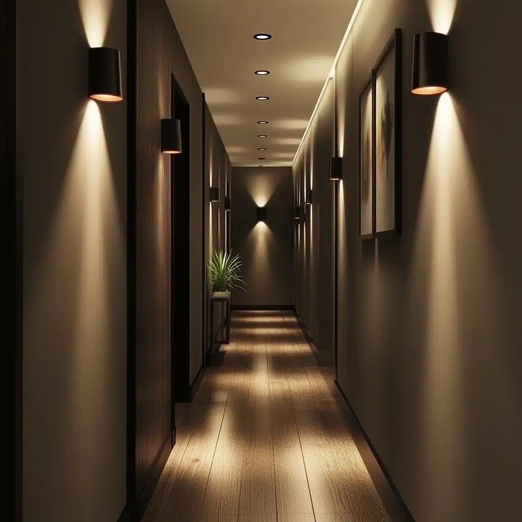 ideias iluminação corredor apartamento