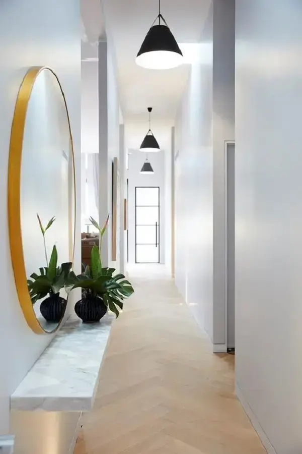 ideias iluminação corredor apartamento
