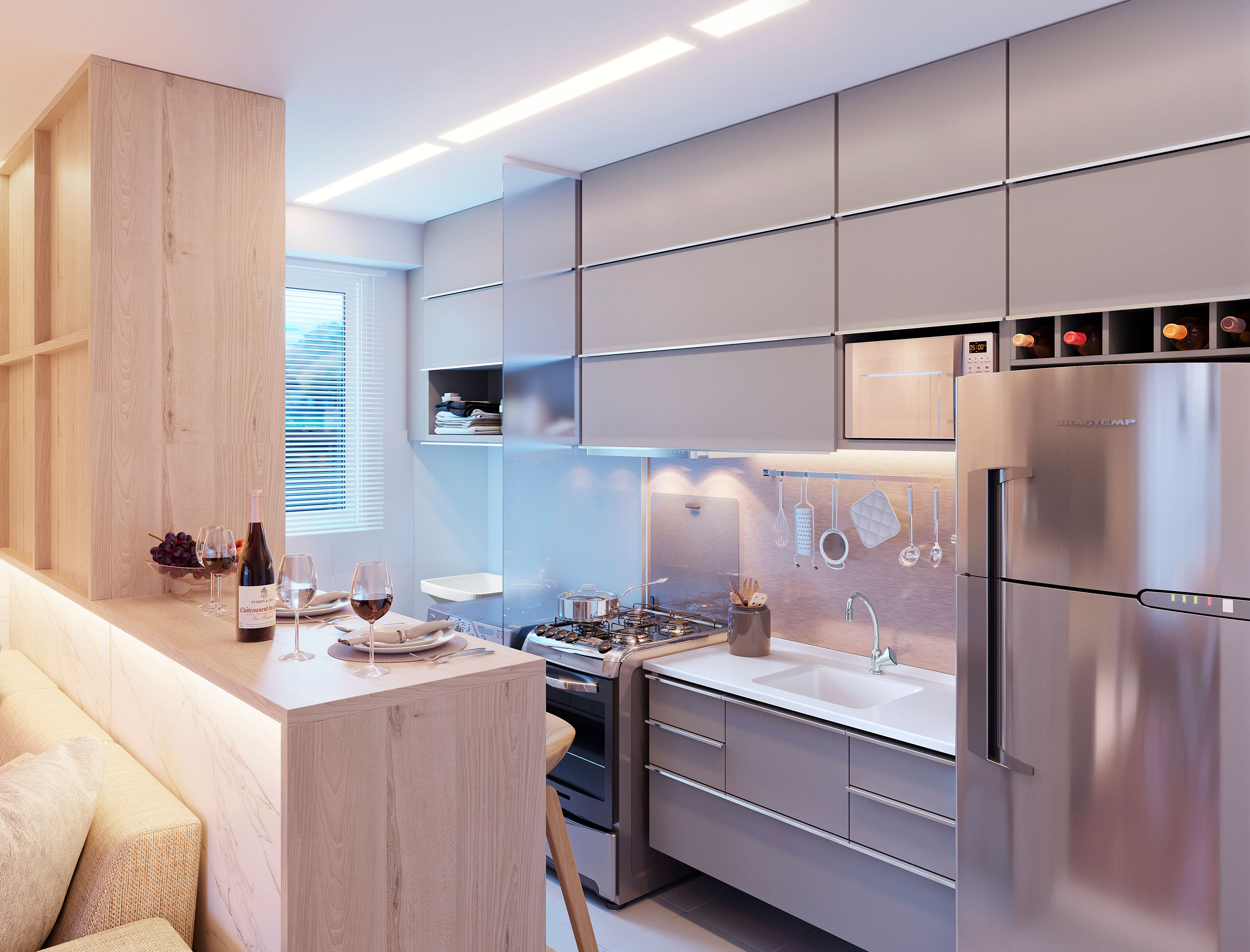luzes para apartamento pequeno