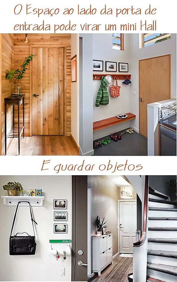 organização hall de entrada