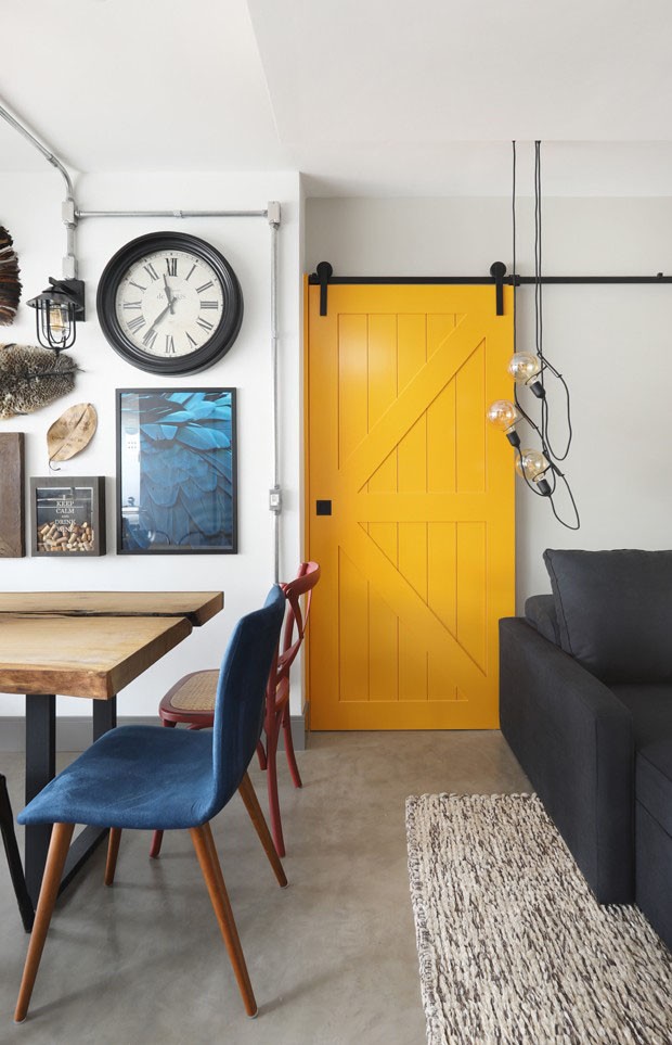 decoração porta apartamento