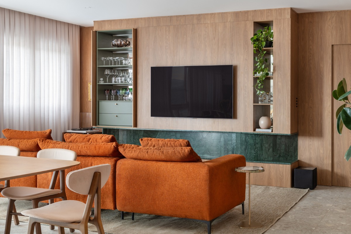 painel de tv minimalista
