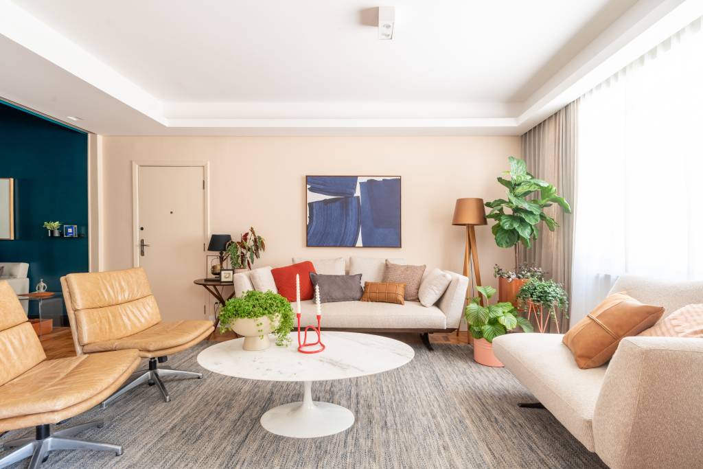 papel de parede texturizado apartamento