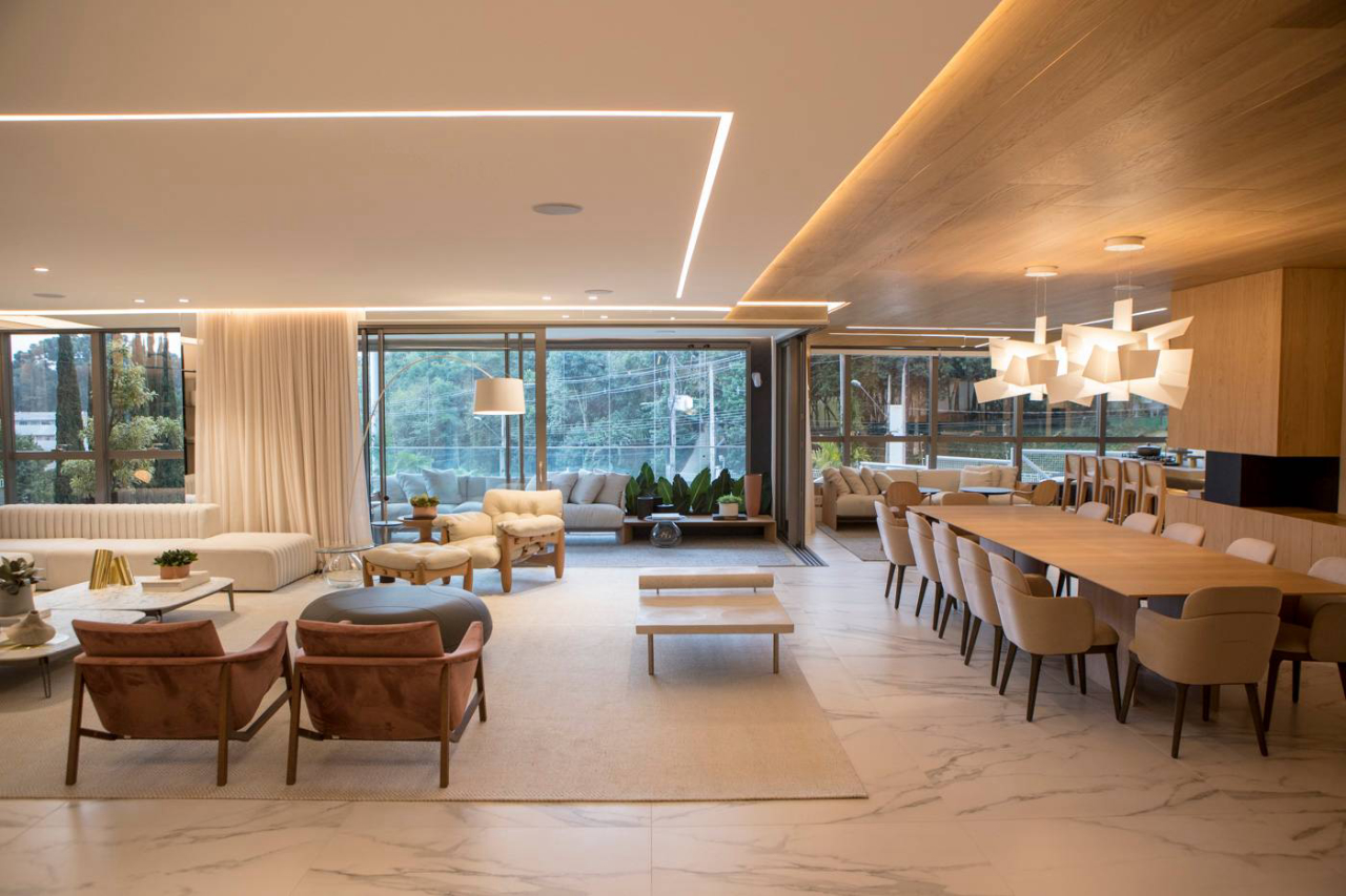 paredes de drywall em apartamento