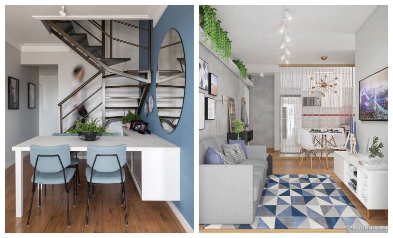 paredes de drywall em apartamento